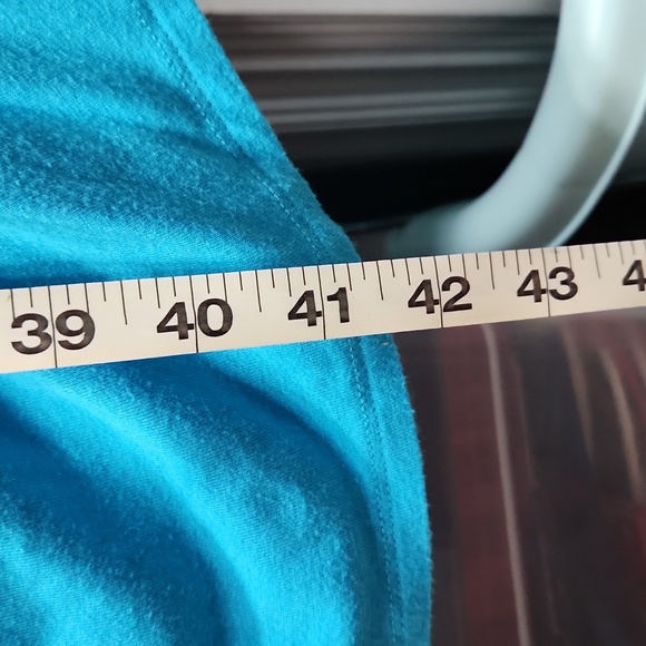 Venus Large Turquoise Sleeveless Tank Dress Rouched Sides - Picture 6 of 9